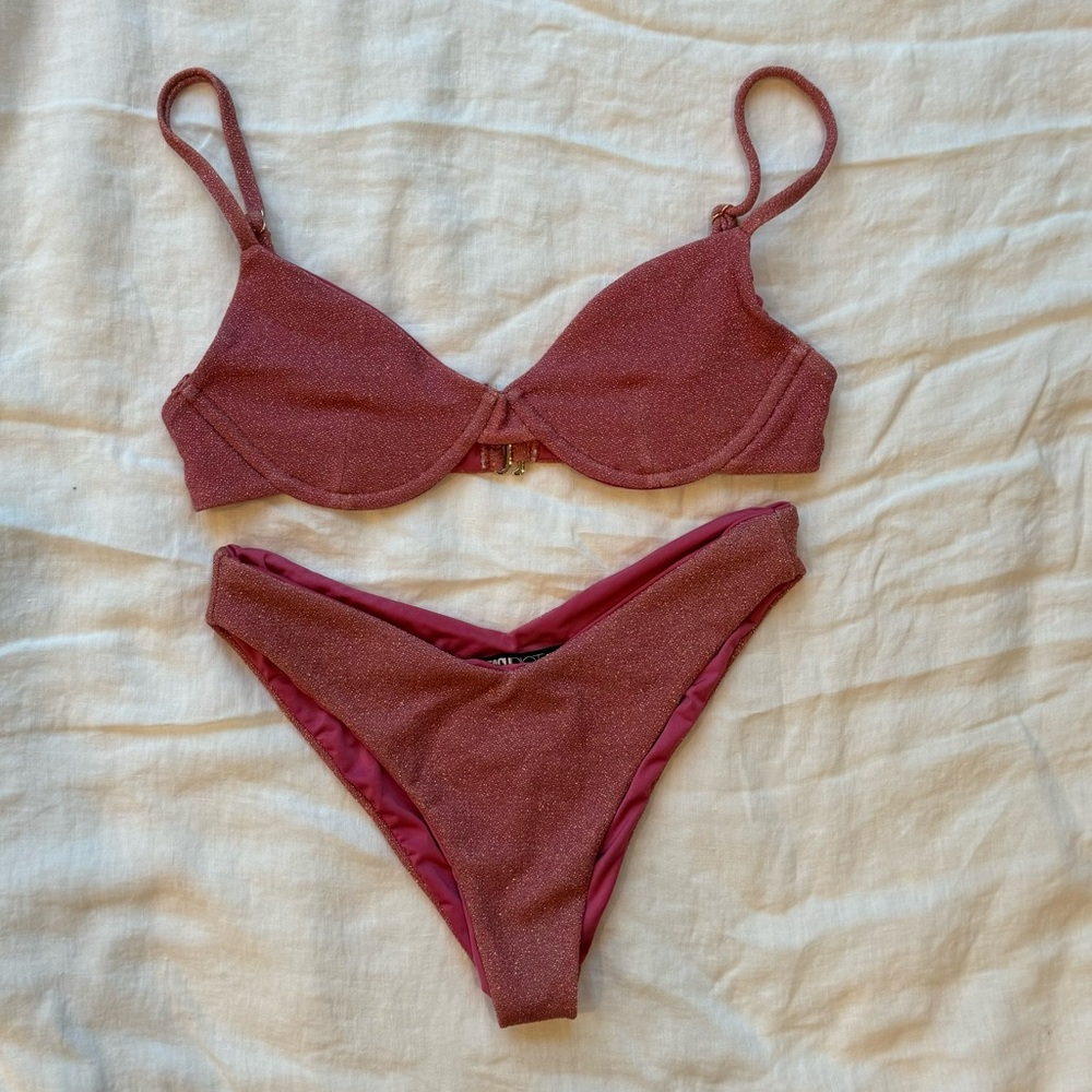 Beach Riot Underwire Bra Top & Bottoms S